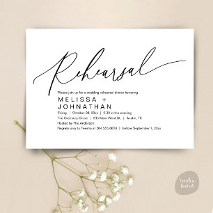 Convites Janto de ensaio, A Noite Antes Da Festa de casamen