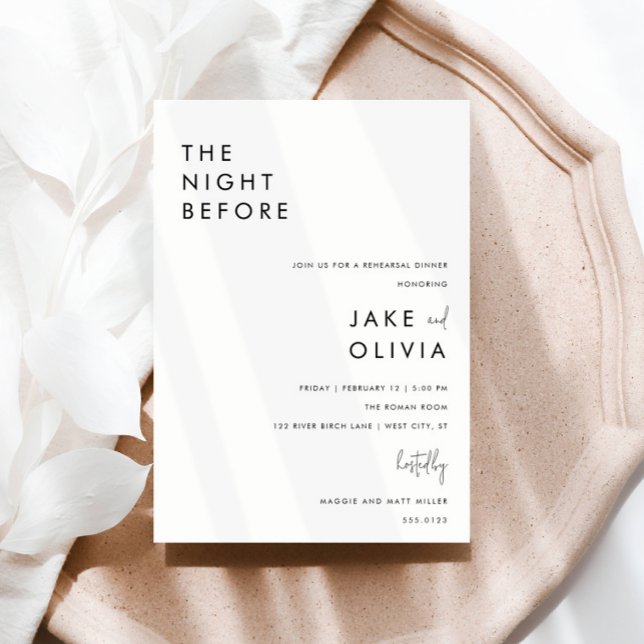 Convites Janto de ensaio alinhado a preto e branco minimali (Criador carregado)