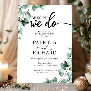 Convites Janto de ensaio antes de fazermos vegetação