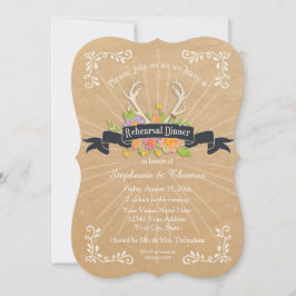 Convites Janto de ensaio Antler Wildflower Starburst