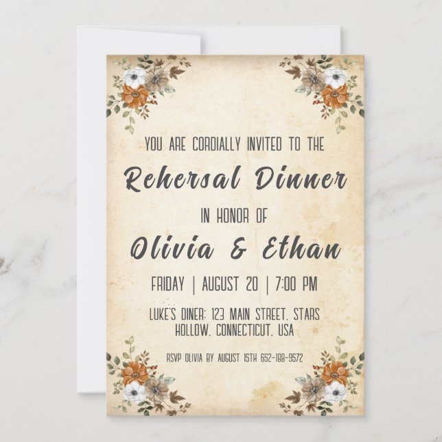 Convites janto de ensaio botânico (Frente)