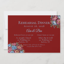 Janto de ensaio Burgundy Peony e Blue Rosa