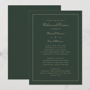 Convites Janto de ensaio Casamento Emerald Green e Dourado