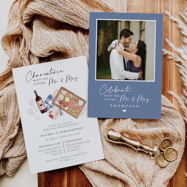 Convites Janto de ensaio Charcuterie Conselho Wine & Cheese (Criador carregado)