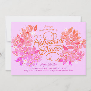 Convites Janto De Ensaio Com Mão Floral