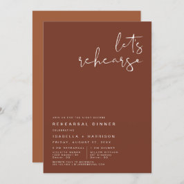 Convites JANTO de ensaio CORIANDER Terracotta e Rust