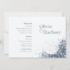 Convites Janto de ensaio da areia do Oceano Boho