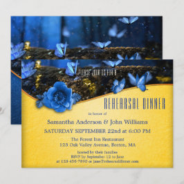 Convites Janto de ensaio da borboleta florestal entonada