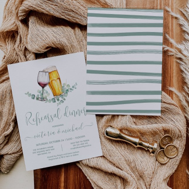 Convites Janto de ensaio da cerveja e do vinho (Criador carregado)