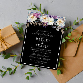 Convites Janto de ensaio da Flor Romântica Floral Moody Dar