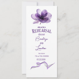 Convites Janto de ensaio da Flor Roxo Gordo