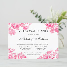 Convites Janto de Ensaio da Flor Toilar Romântica Rosa