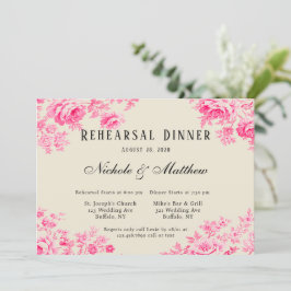 Convites Janto de Ensaio da Flor Toilar Romântica Rosa