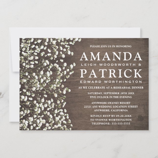 Convites Janto de ensaio da madeira respiratória do bebê Co (Frente)