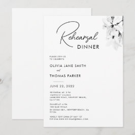 Convites Janto de ensaio da Magnolia Primavera simples mode