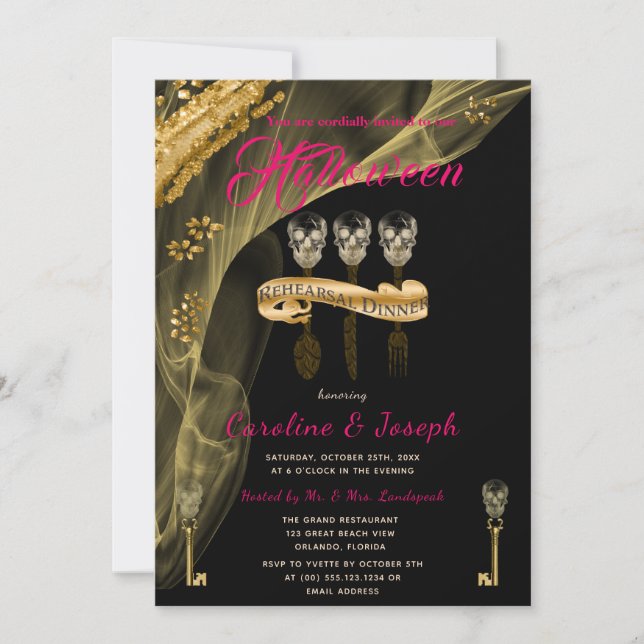 Convites Janto de ensaio das Chaves do Caveira Douradas e P (Frente)