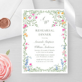 Convites Janto de ensaio das flores silvestres de Cores d'á