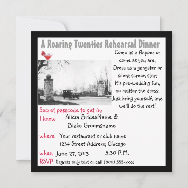 Convites Janto de ensaio de 20 anos (Frente)