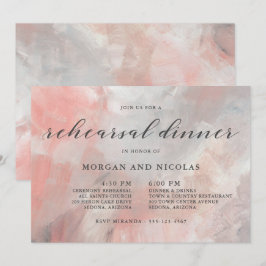 Convites Janto de ensaio de Abstrato de coral moderno