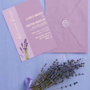 Convites Janto de ensaio de amor de lavanda