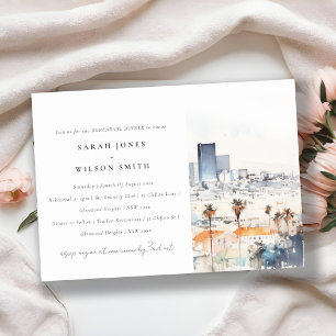 Convites Janto de Ensaio de Aquarela de Los Angeles Califor