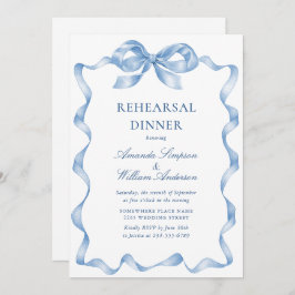 Convites Janto de ensaio de Arco de Mão Azul Elegante