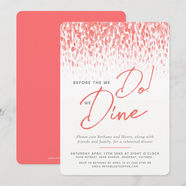 Convites Janto de ensaio de arte do coral antes de nós (Frente/Verso)