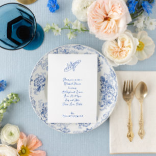 Convites Janto de ensaio de Baguette Azul Francês