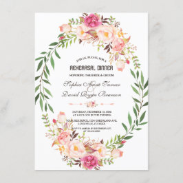 Convites Janto de Ensaio de Bloqueio Floral, Rosa-Rosa, Rus