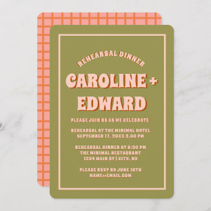 Convites Janto de ensaio de Boho Wavy Boho Colorido Retro G