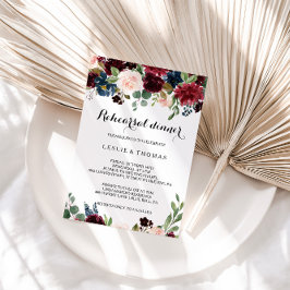 Convites Janto de Ensaio de Borgonha da Rússia do outono