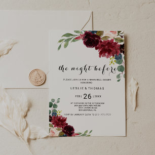 Convites Janto de Ensaio de Borgonha da Rússia do outono