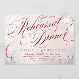 Convites Janto de ensaio de caligrafia de colheita Glam bur