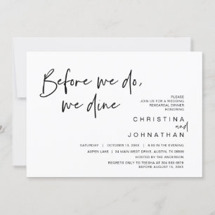 Convites Janto De Ensaio De Casamento, Antes De Fazermos, J