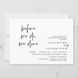 Convites Janto De Ensaio De Casamento, Antes De Fazermos, J