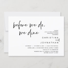 Convites Janto De Ensaio De Casamento, Antes De Fazermos, J
