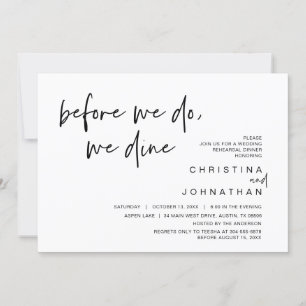 Convites Janto De Ensaio De Casamento, Antes De Fazermos, J