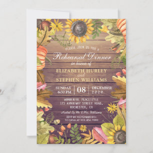 Convites Janto de Ensaio de Casamento Autumn Deixa Pumpkins
