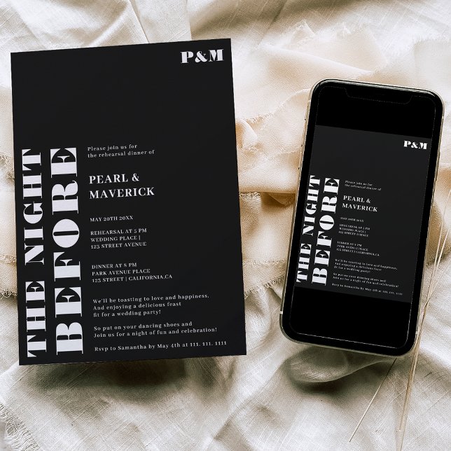 Convites Janto de ensaio de casamento branco e simples e pr (Criador carregado)