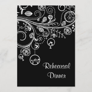 Convites Janto de ensaio de casamento branco preto