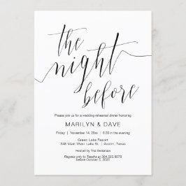 Convites Janto de Ensaio de Casamento, Caligrafia Negra Sim