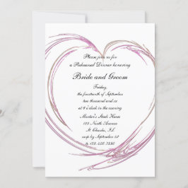 Convites Janto de Ensaio de Casamento Cardíaco Rosa