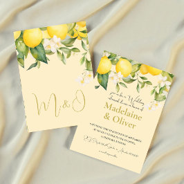 Convites Janto de ensaio de casamento Citrus Summer Modern