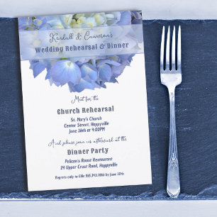 Convites Janto de Ensaio de Casamento com Flores Hydrangea