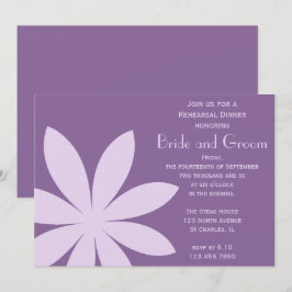 Convites Janto de Ensaio de Casamento com Flores Roxas