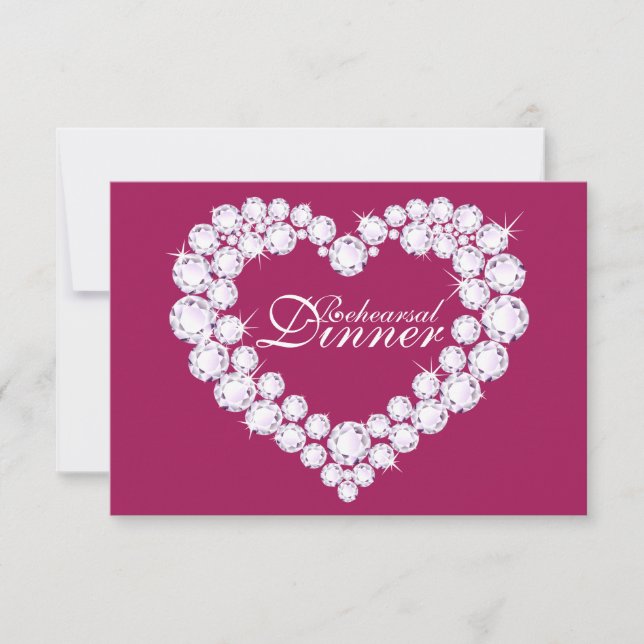 Convites Janto de ensaio de casamento cor-de-rosa com coraç (Frente)