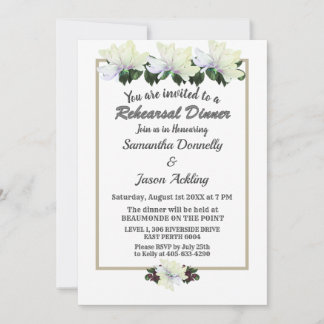 Convites Janto de Ensaio de Casamento da Magnolia Verde Bra