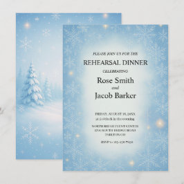 Convites Janto de ensaio de casamento da Wonderland Winter
