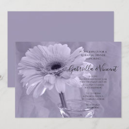 Convites Janto de Ensaio de Casamento Daisy Pale Purple