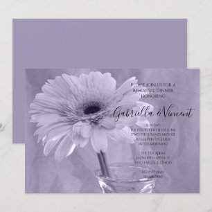 Convites Janto de Ensaio de Casamento Daisy Pale Purple